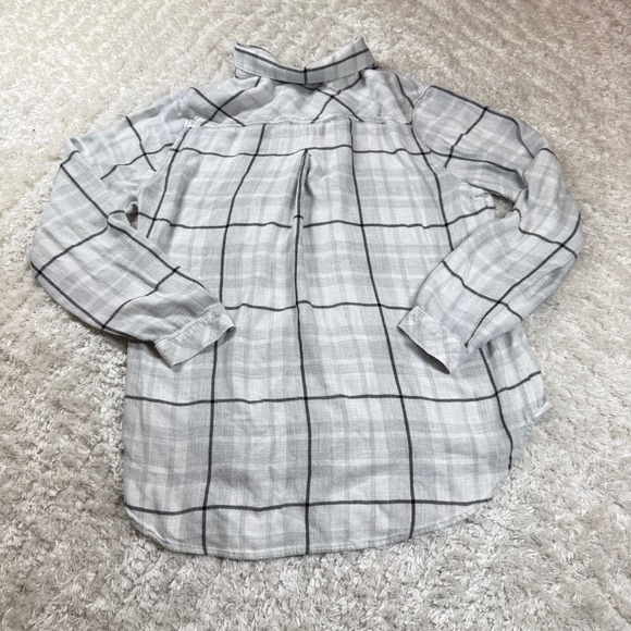 Cloth & Stone Women's Large Plaid Button Down Shirt Anthropologie Gorpcore - Picture 2 of 8
